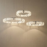 Yiosi Halo 3-Tier Nested Glass Pendant Light - 39" (Dia 1000mm)