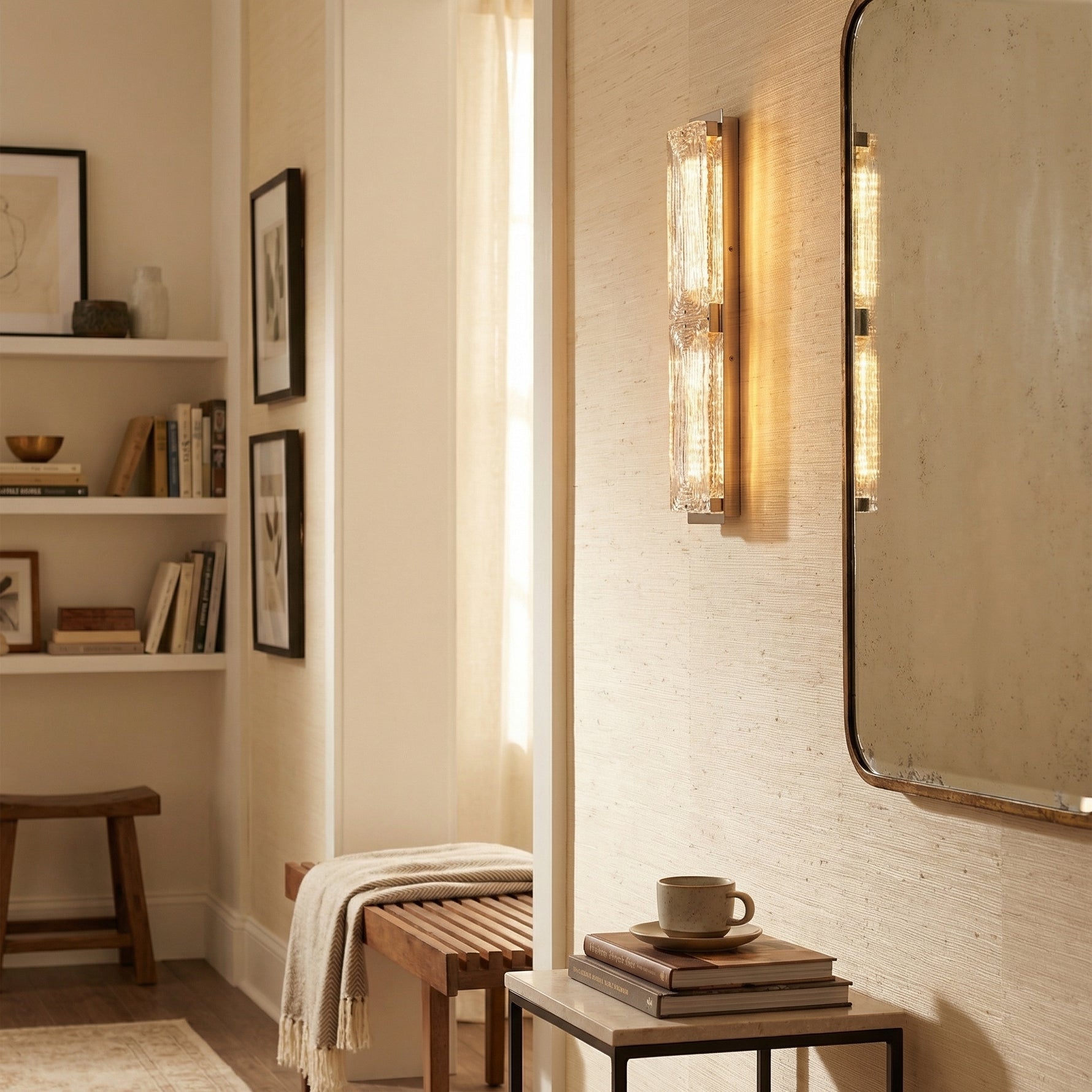 Yiosi Halo Double Glass Wall Sconce - scene-3