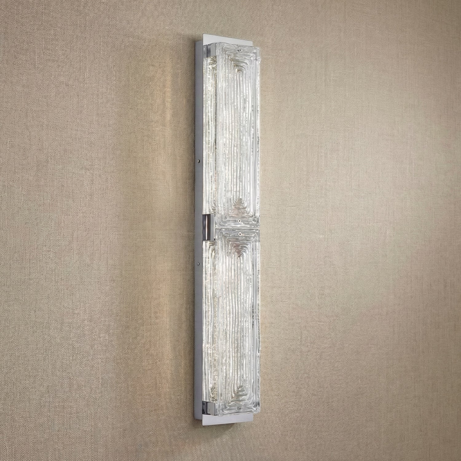 Detail of the stainless steel with gold finish