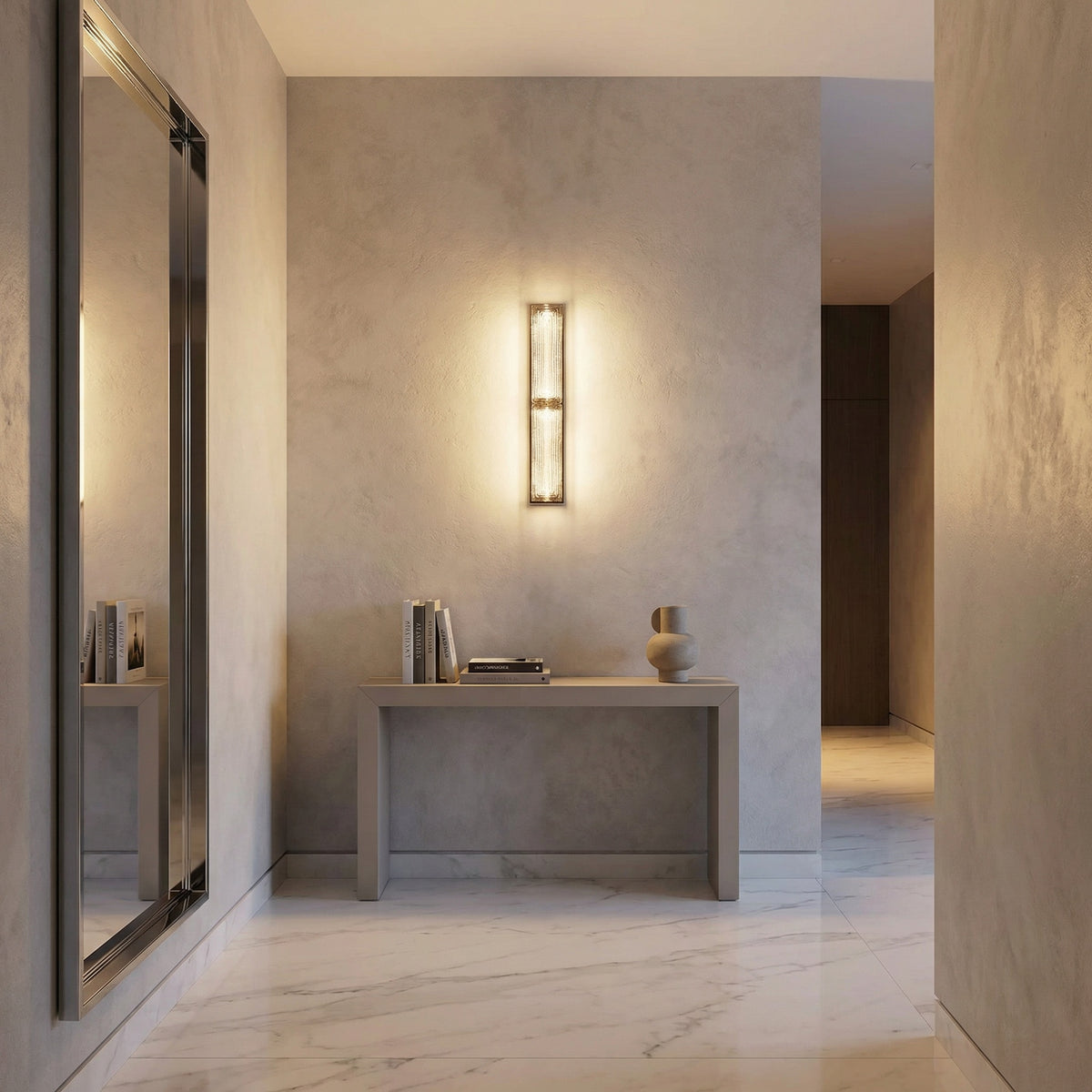 Yiosi Halo Double Glass Wall Sconce - scene-1