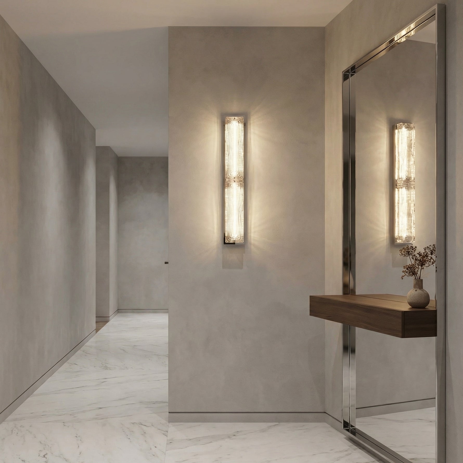 Yiosi Halo Double Glass Wall Sconce - scene-1