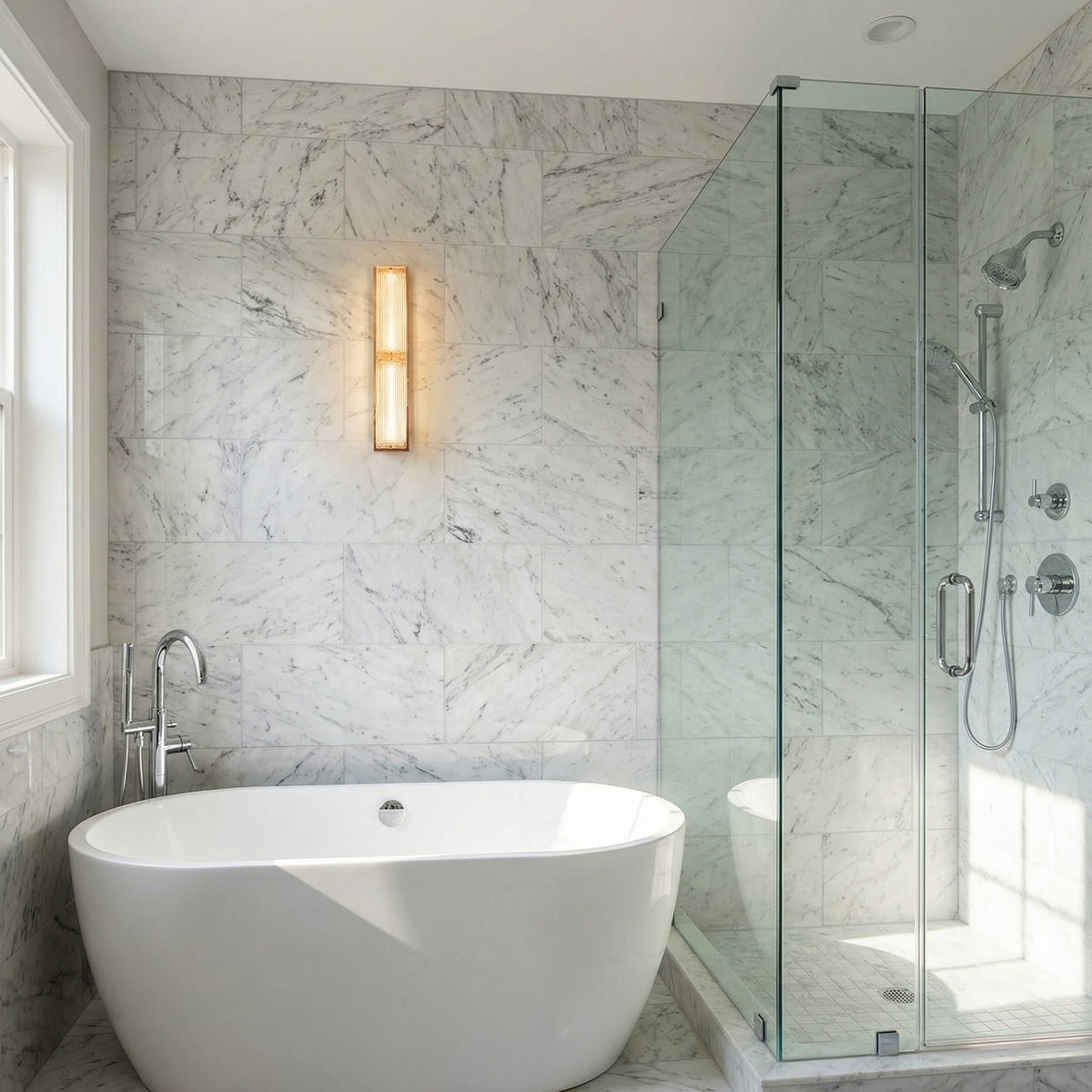 Yiosi Halo Double Glass Wall Sconce - scene-2