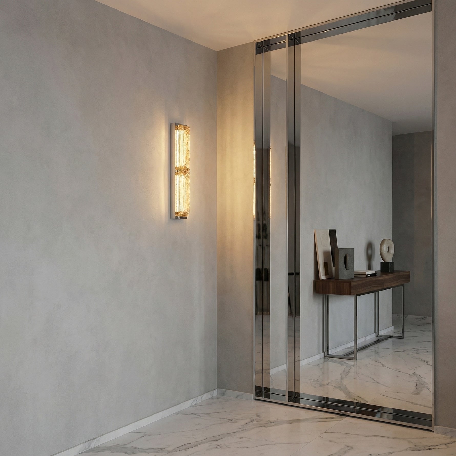 Yiosi Halo Double Glass Wall Sconce - scene-1
