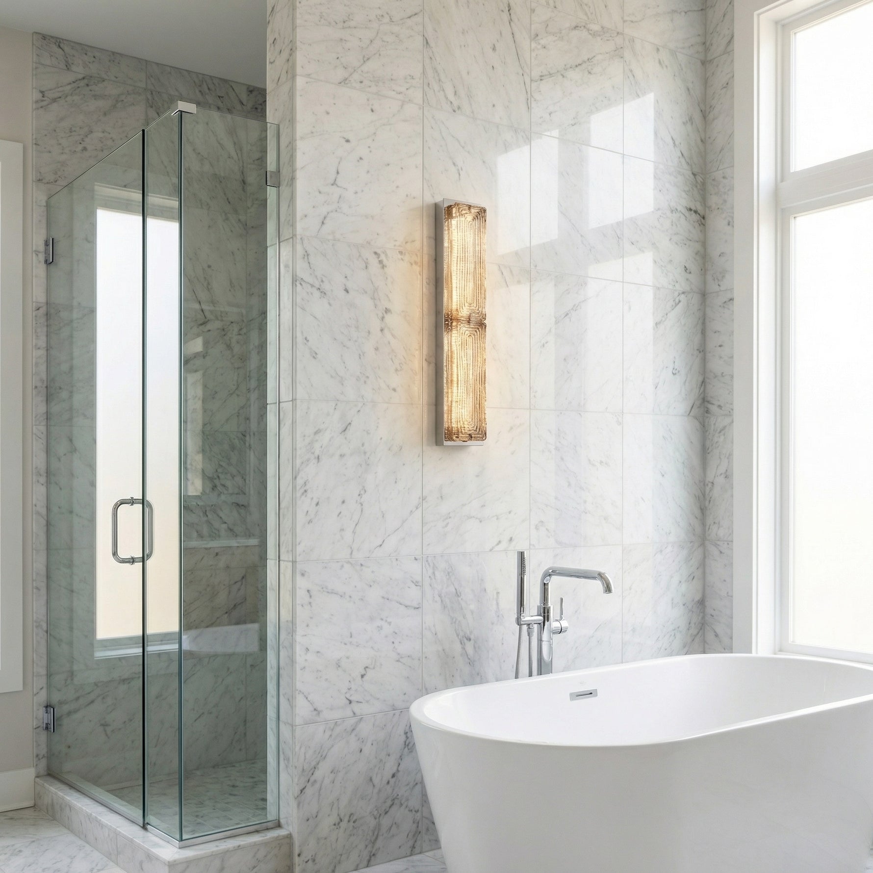 Yiosi Halo Double Glass Wall Sconce - scene-2