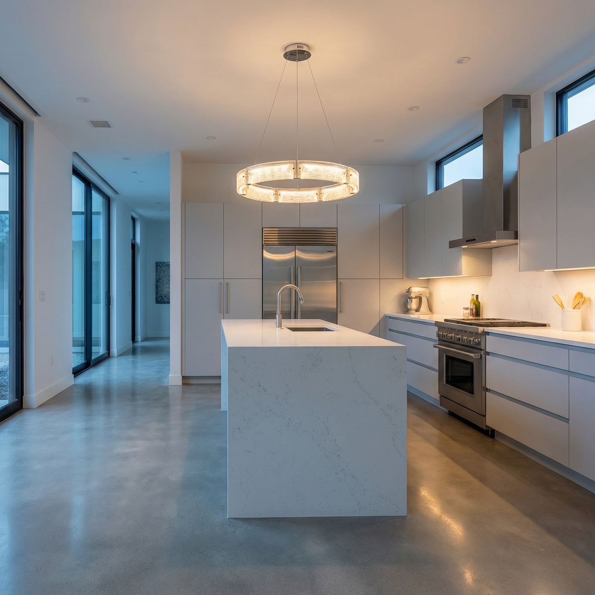 Yiosi Halo Glass Pendant Light - scene-1