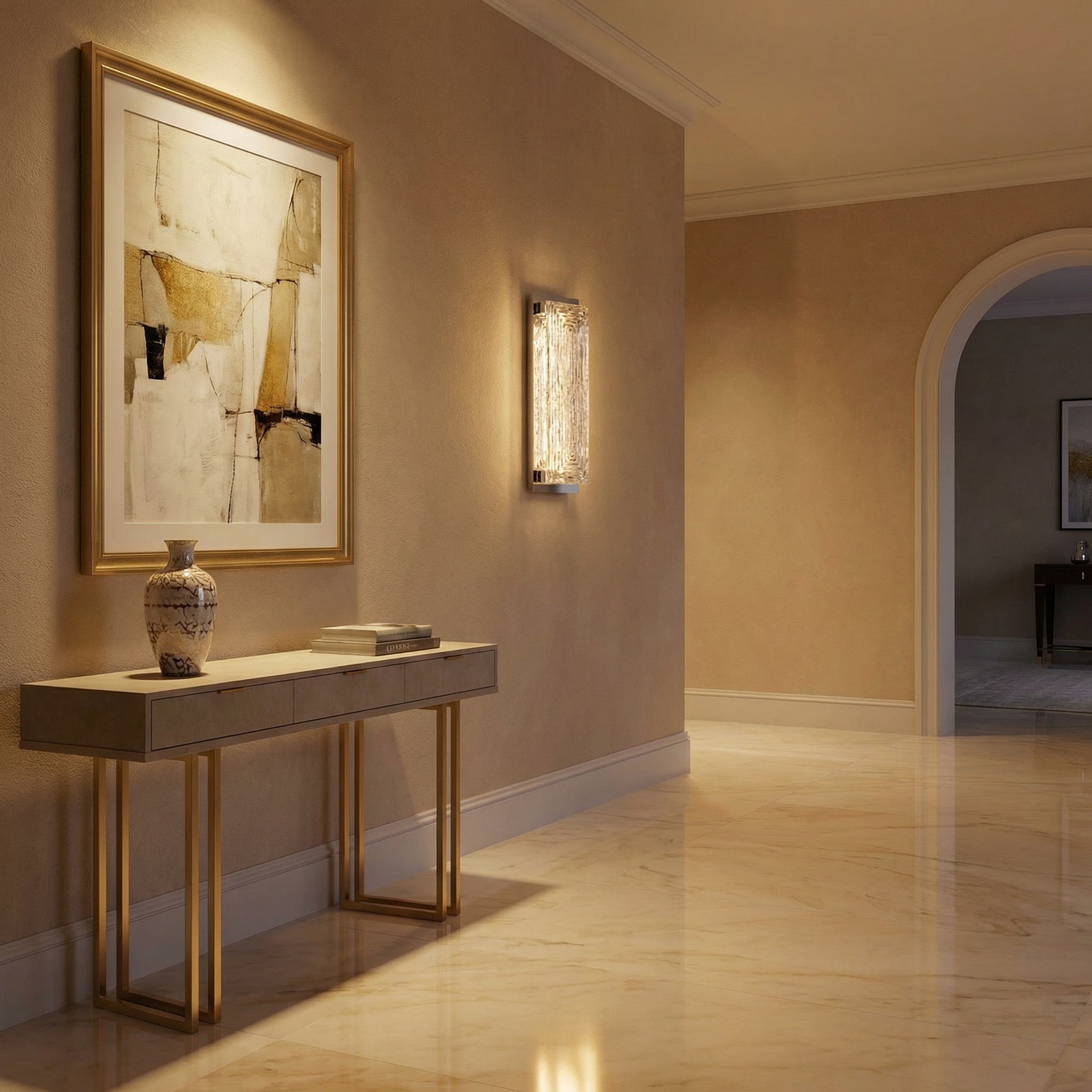 Yiosi Halo Mini Glass Wall Sconce - scene-1