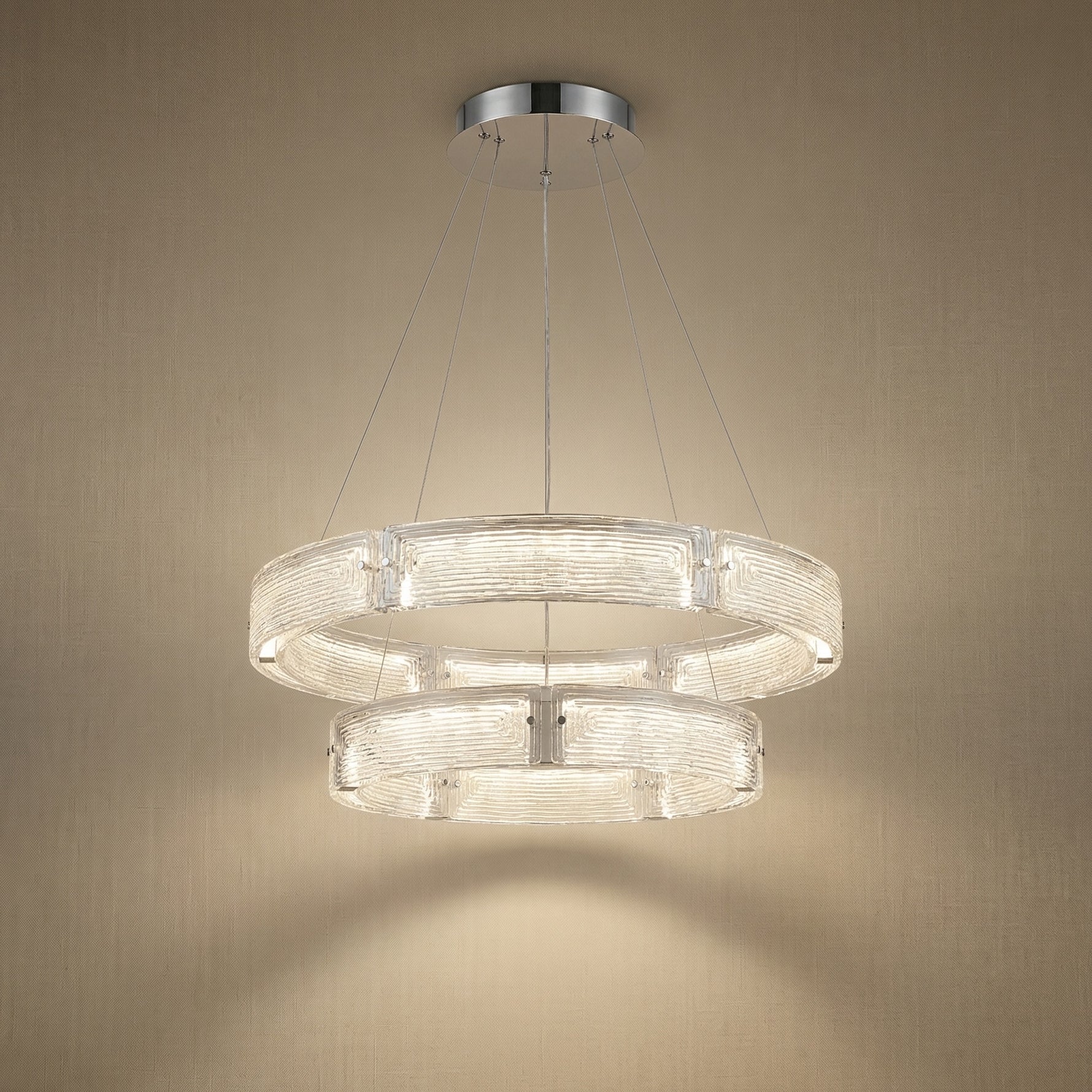 Yiosi Halo Nested Glass Pendant Light - 31" (Dia 800mm)