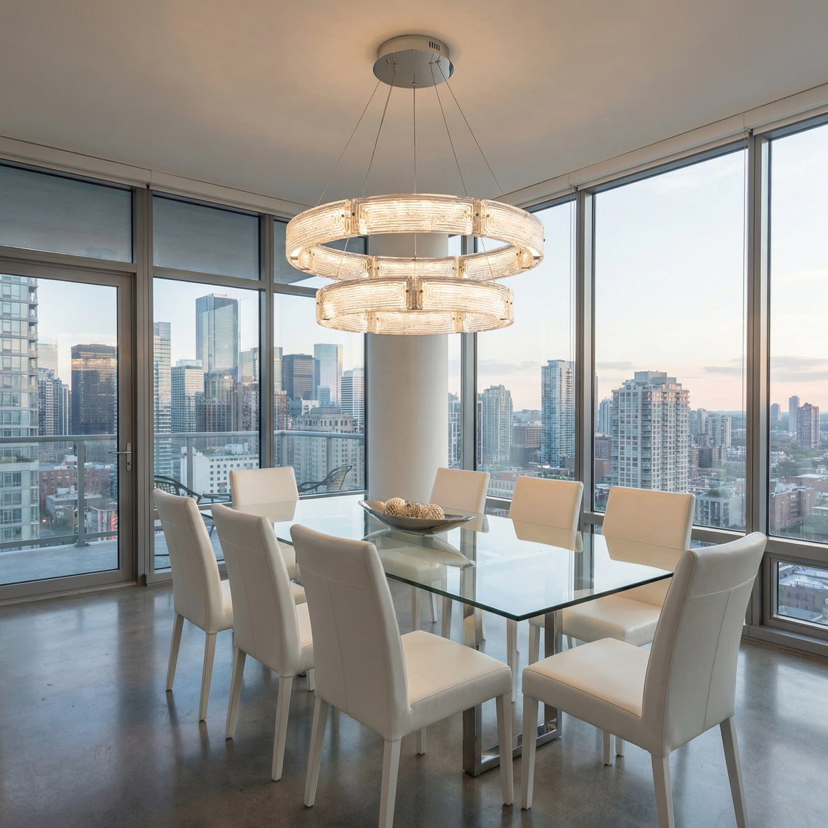 Yiosi Halo Nested Glass Pendant Light - scene-2