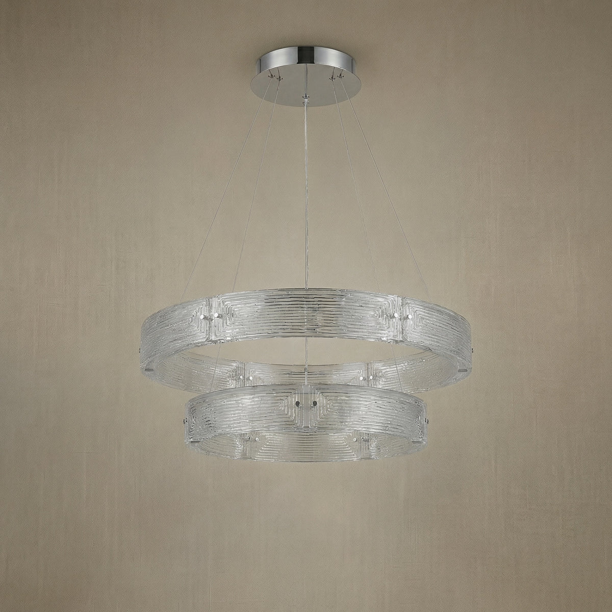 Yiosi Halo Nested Glass Pendant Light - dark
