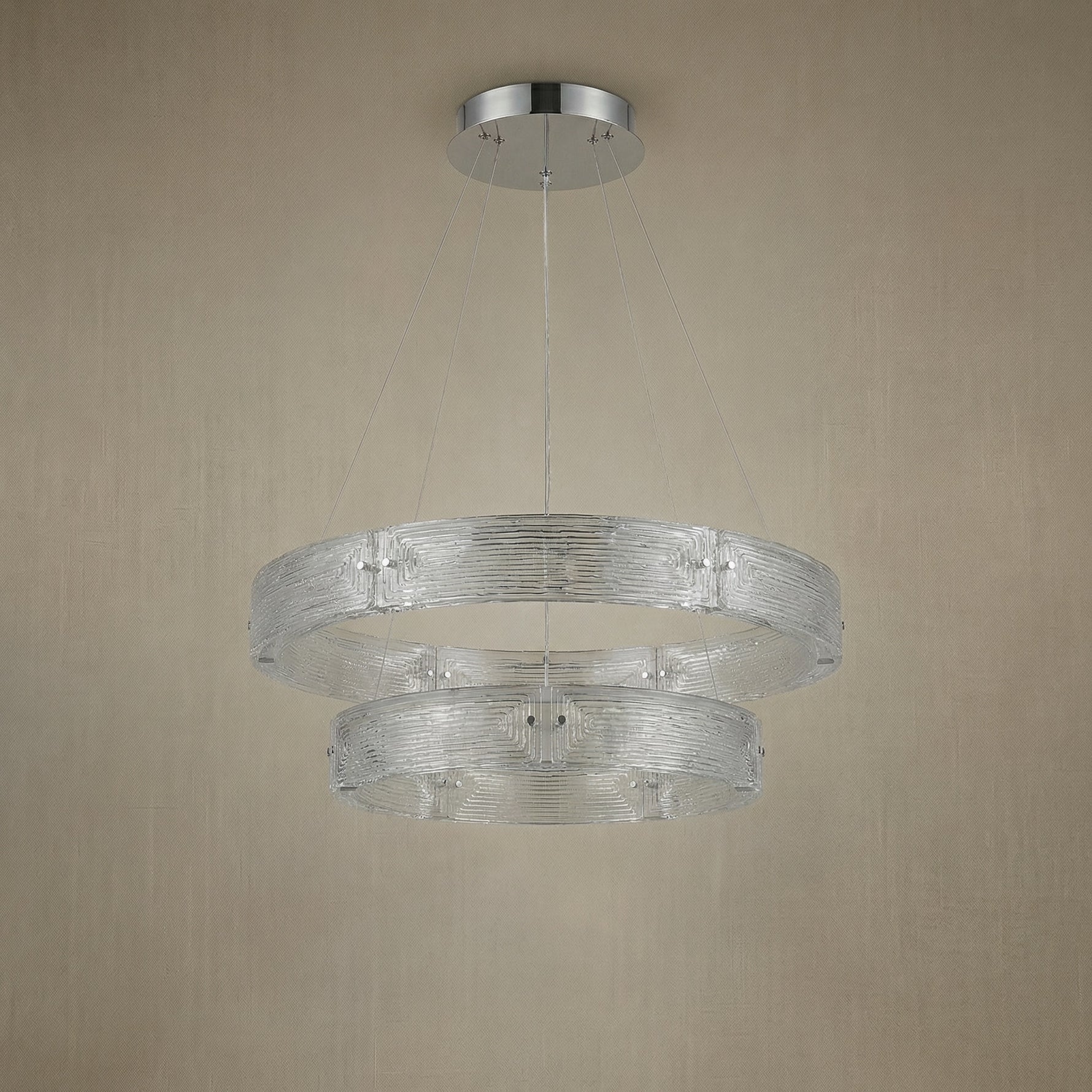 Yiosi Halo Nested Glass Pendant Light - dark