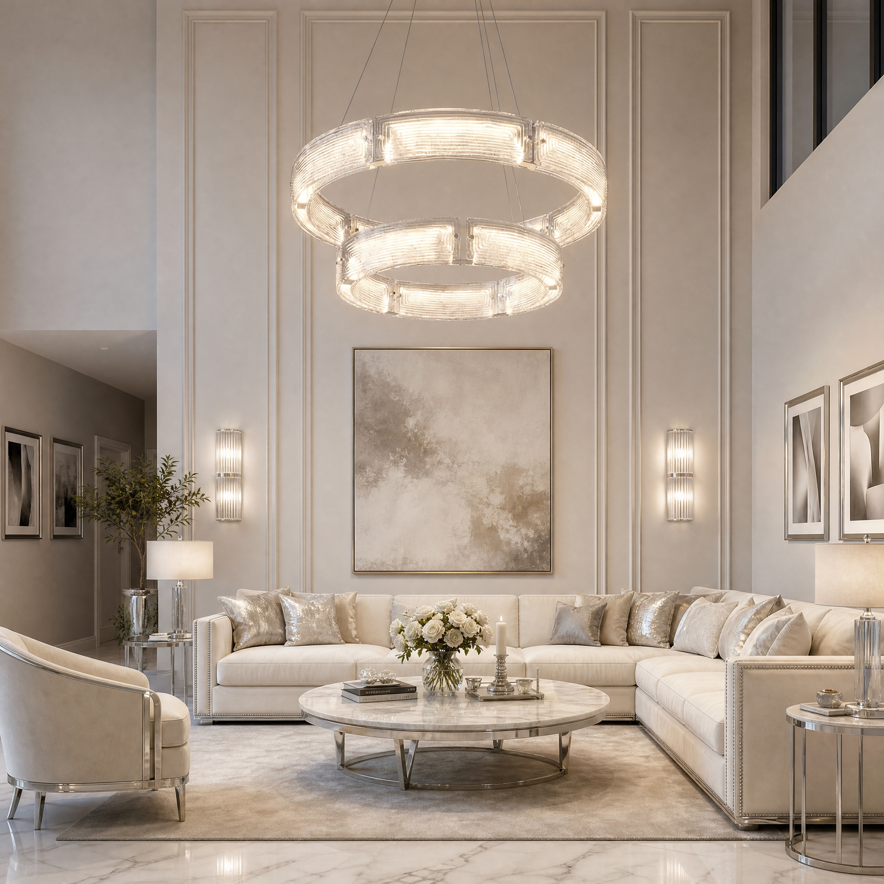 Yiosi Halo Nested Glass Chandelier