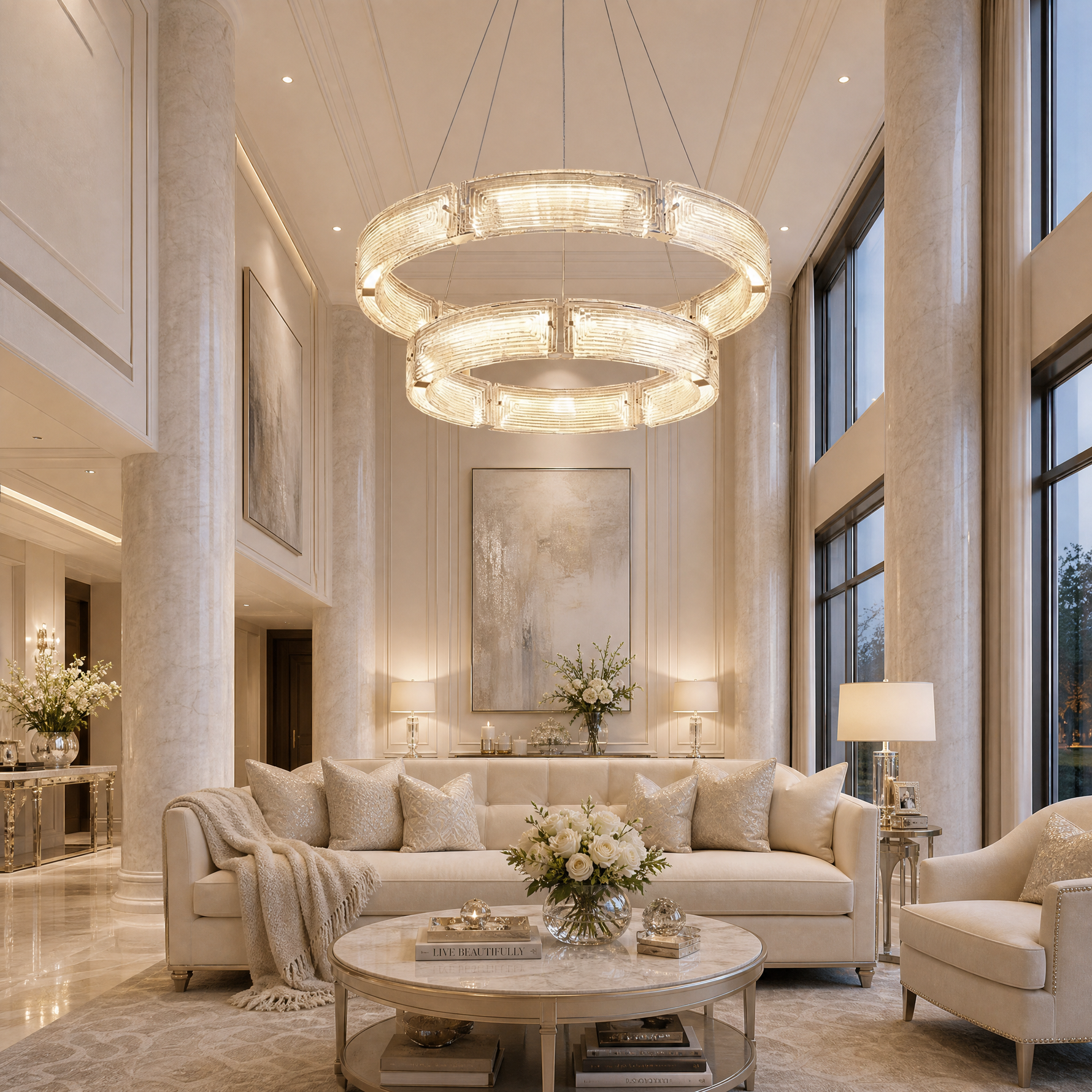 Yiosi Halo Nested Glass Chandelier