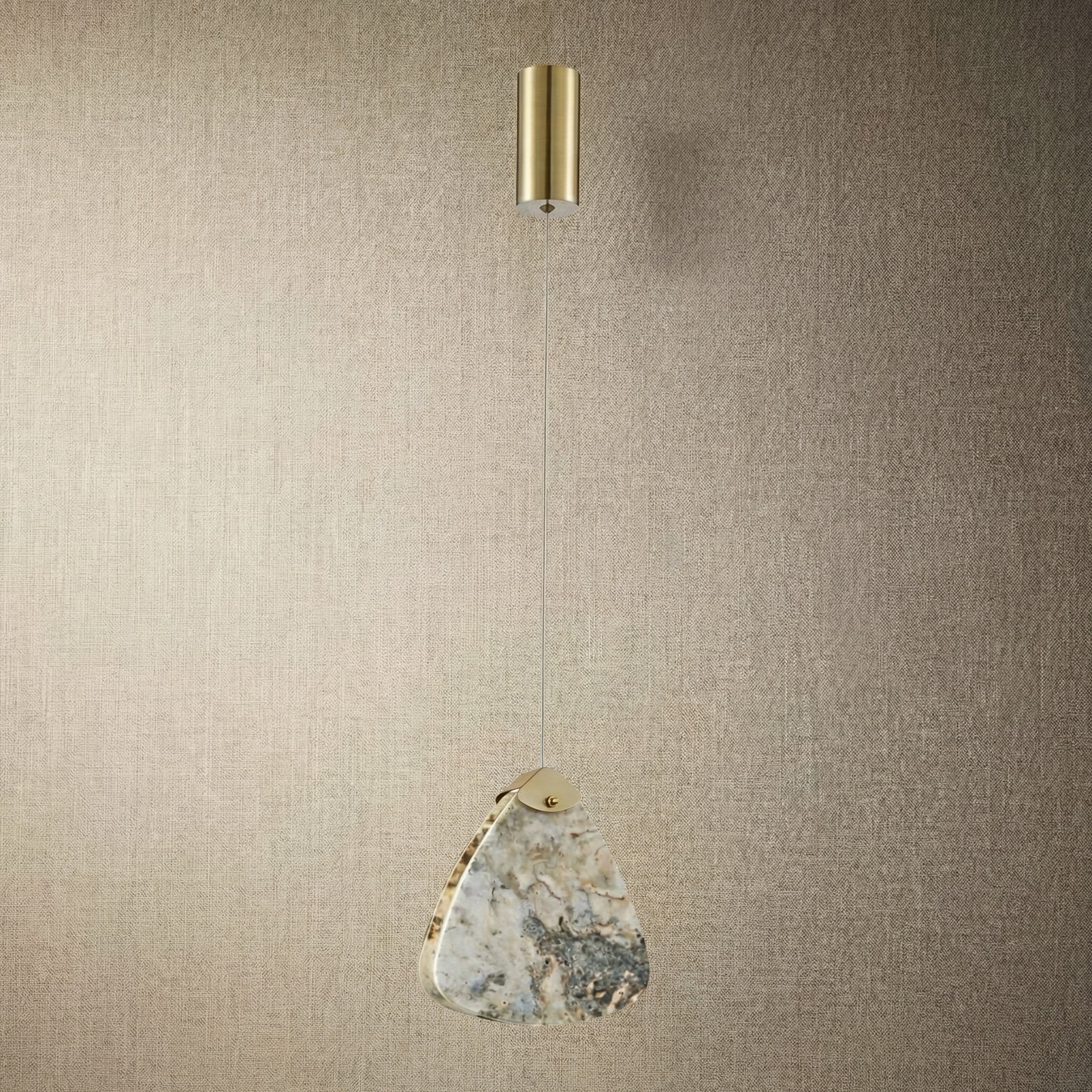 Yiosi High Luxury Mini Natural Stone Pendant Light Style A - dark
