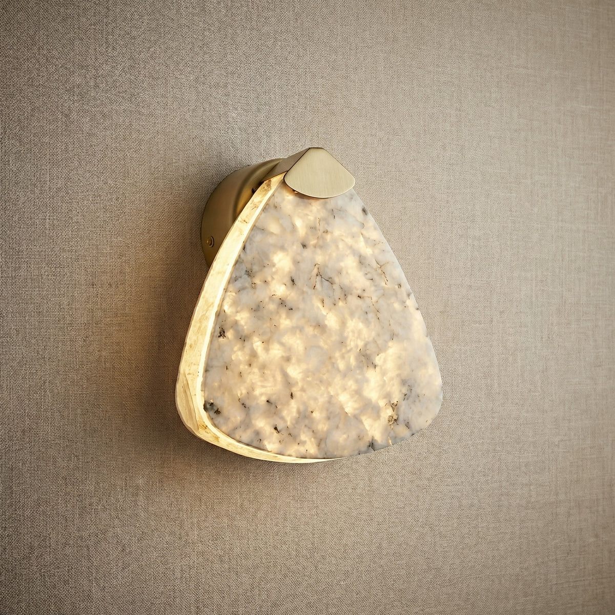 Yiosi High Luxury Mini Natural Stone Wall Sconce 7" Style A - 7" Linear (L188mm)