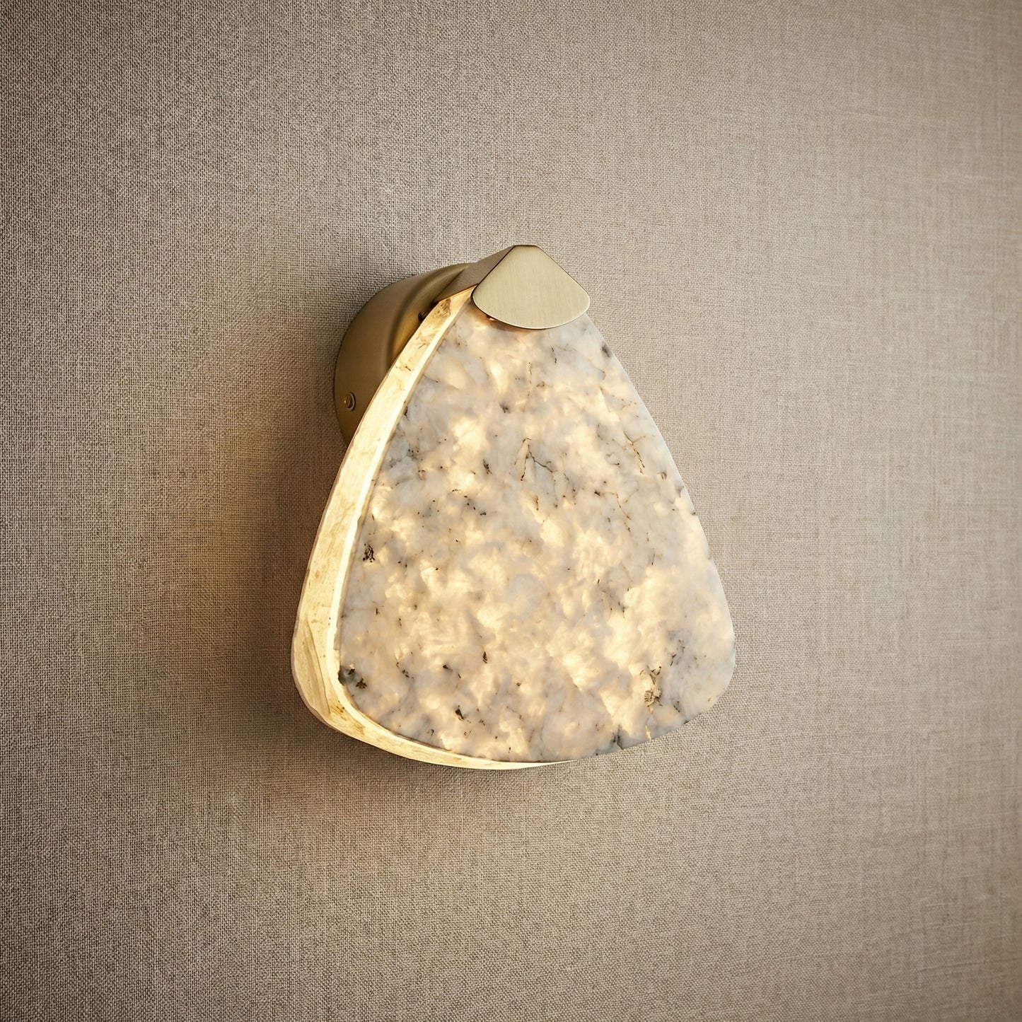 Yiosi High Luxury Mini Natural Stone Wall Sconce 7" Style A - 7" Linear (L188mm)