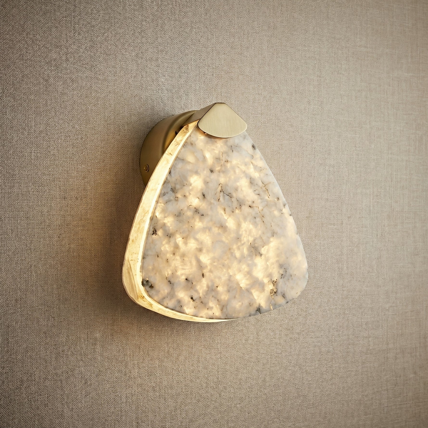 Yiosi High Luxury Mini Natural Stone Wall Sconce 7" Style A - 7" Linear (L188mm)