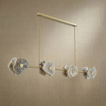 Yiosi High Luxury Natural Stone Pendant Light 39" - dark