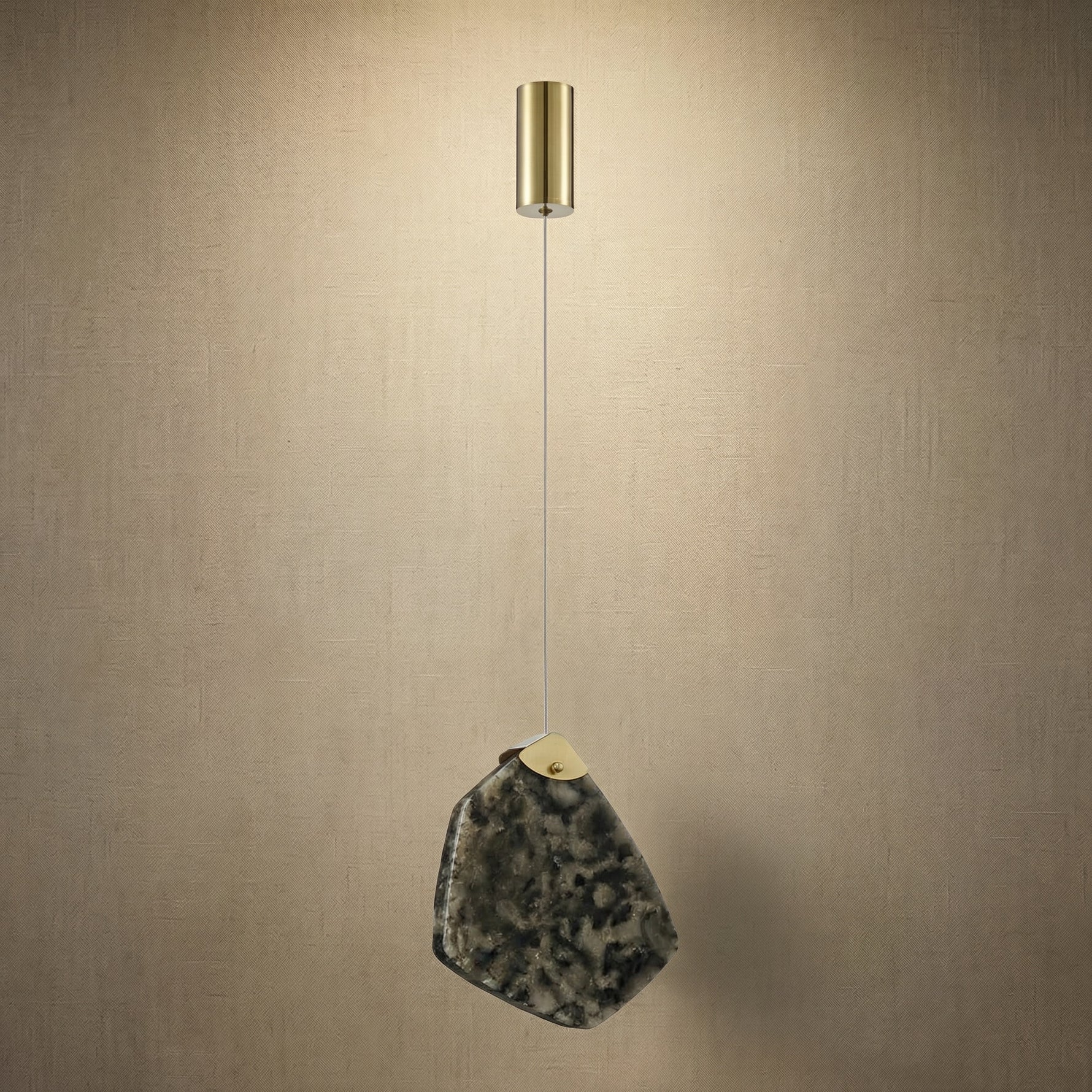 Yiosi High Luxury Natural Stone Pendant Light Style B - dark