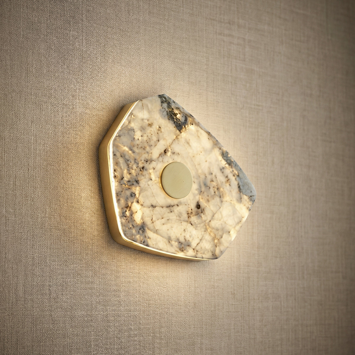 Yiosi High Luxury Natural Stone Wall Sconce 8" Style B - 8" Linear (L195mm)