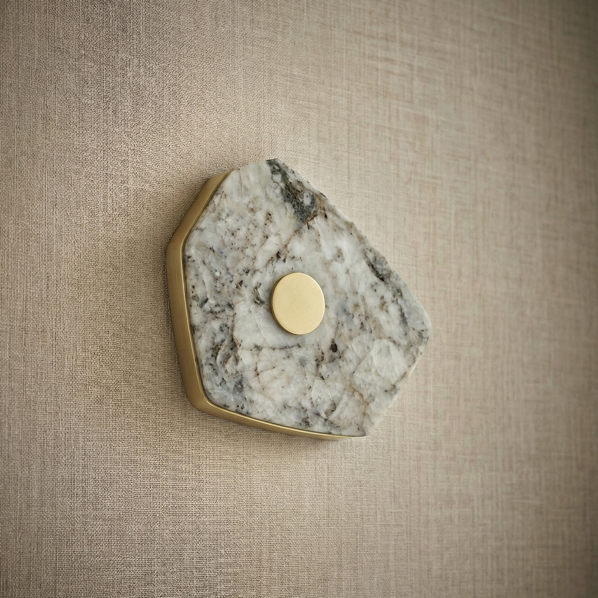 Yiosi High Luxury Natural Stone Wall Sconce 8" Style B - dark
