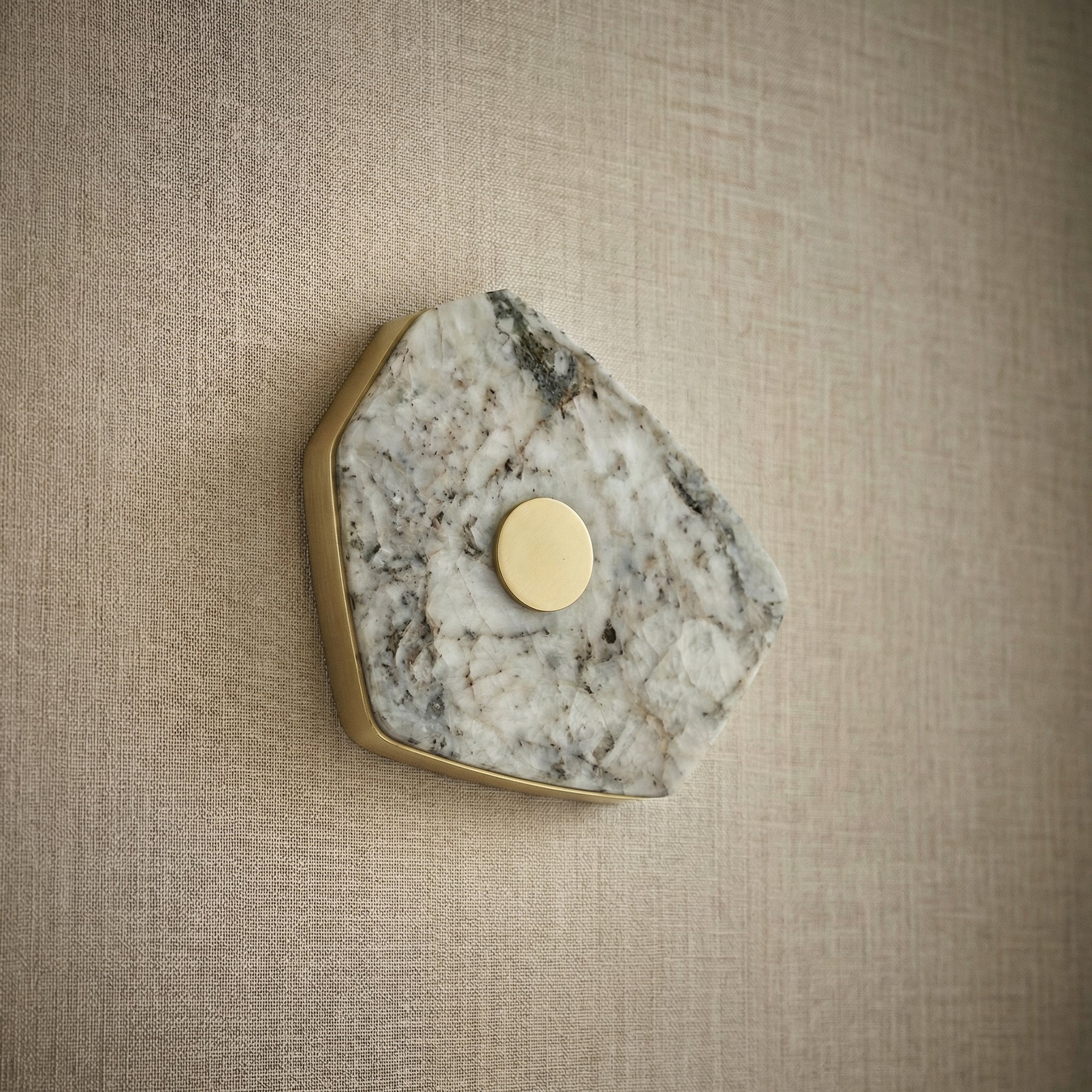 Yiosi High Luxury Natural Stone Wall Sconce 8" Style B - dark