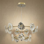 Yiosi High Luxury Nested Natural Stone Pendant Light - dark