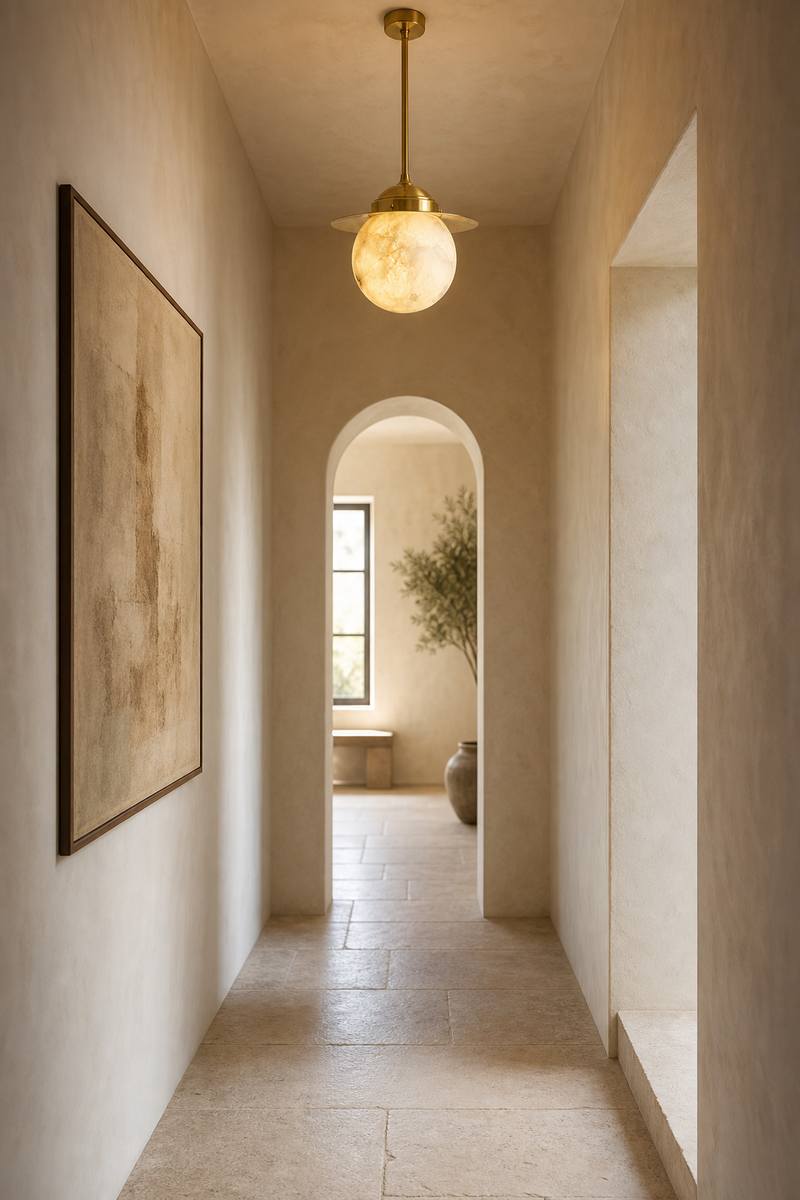 A lantern down the hall
