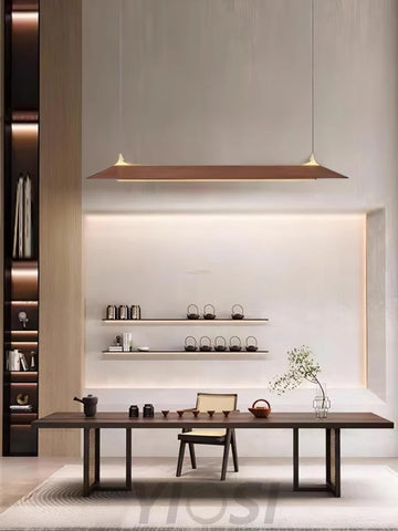 Yiosilamp Wooden Linear Chandelier - Bar-1-Yiosilamp