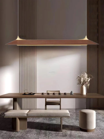 Yiosilamp Wooden Linear Chandelier - Bar-1-Yiosilamp