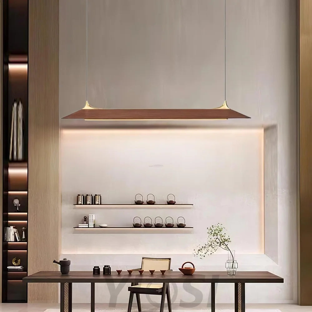 Yiosilamp Wooden Linear Chandelier - Bar-1-Yiosilamp