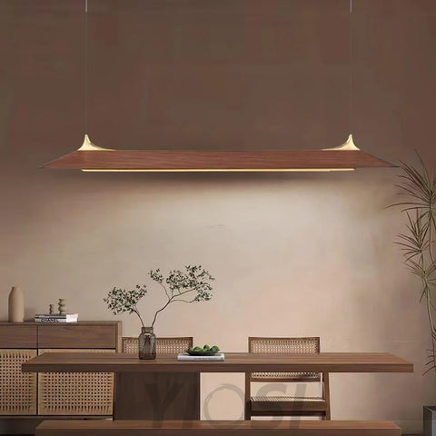 Yiosilamp Wooden Linear Chandelier - Bar-1-Yiosilamp
