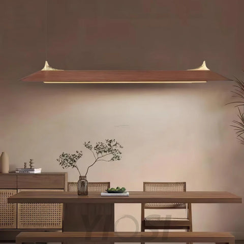 Yiosilamp Wooden Linear Chandelier - Bar-1-Yiosilamp