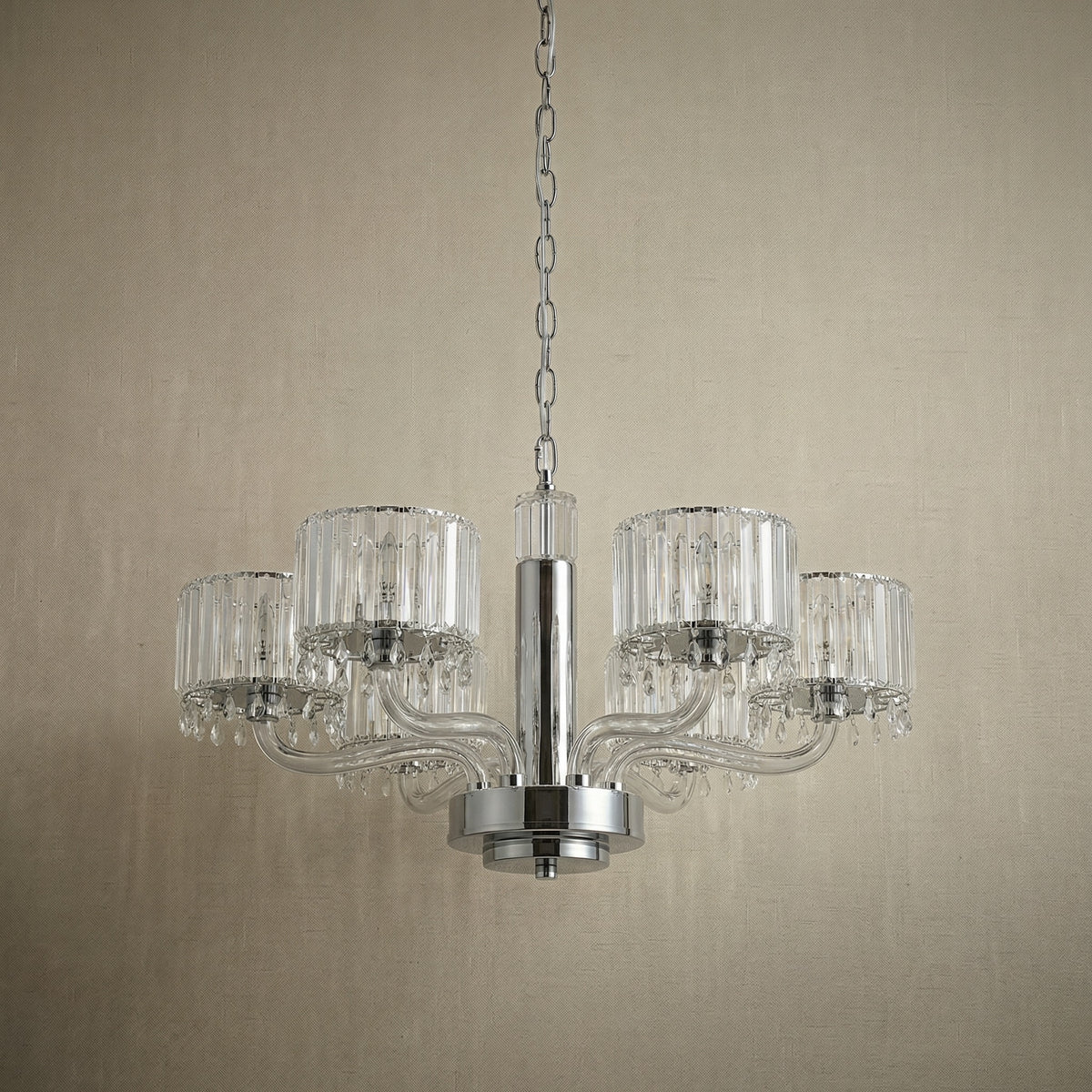 Yiosi Liguang Crystal Pendant Light 26" - dark