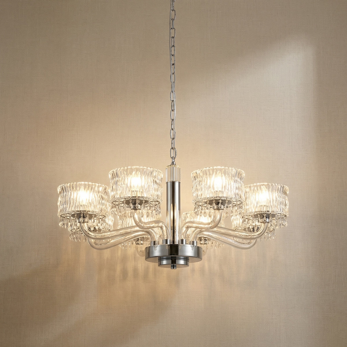 Yiosi Liguang Crystal Pendant Light 31" - 31" (Dia 800mm)