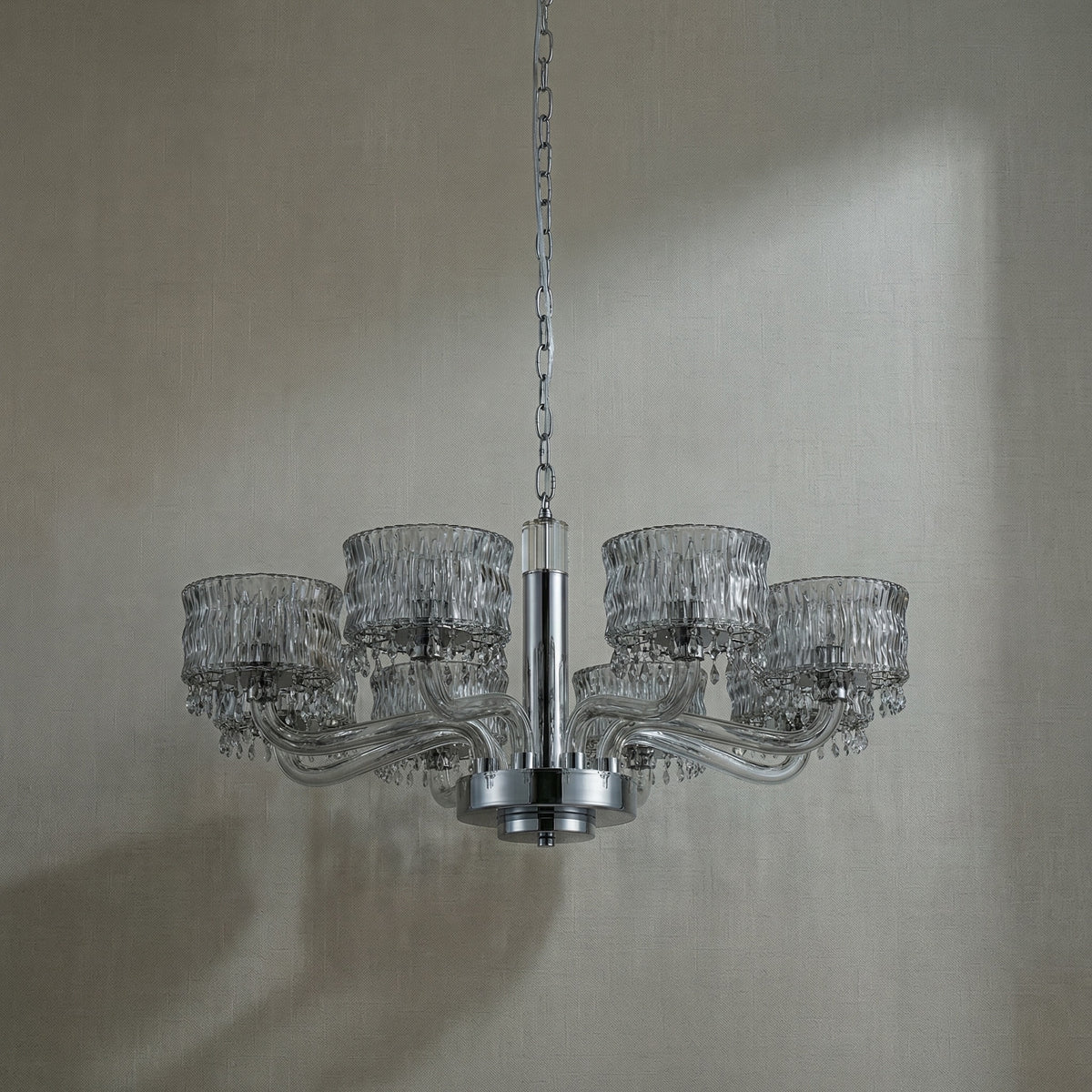 Yiosi Liguang Crystal Pendant Light 31" - dark