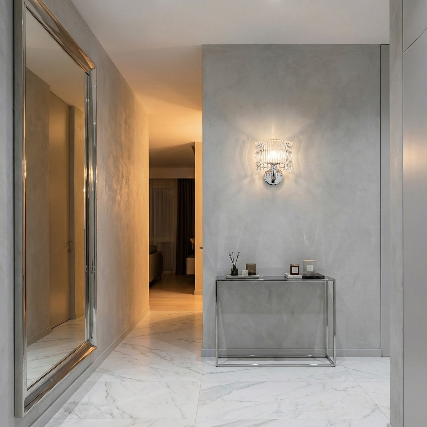 Yiosi Liguang Mini Crystal Wall Sconce - scene-1