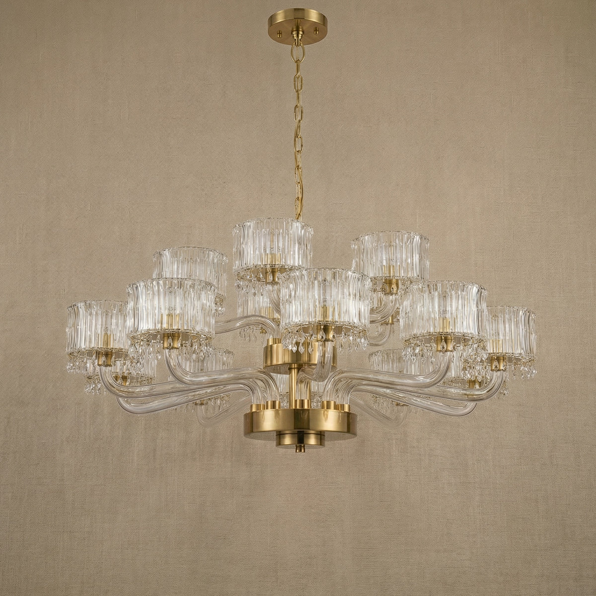 Yiosi Liguang Nested Crystal Pendant Light - dark