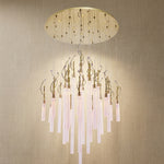Yiosi Liuzhi Cascading Glass Pendant Light 47" - 47" (Dia 1200mm)