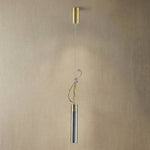 Yiosi Liuzhi Glass Pendant Light 24" - dark
