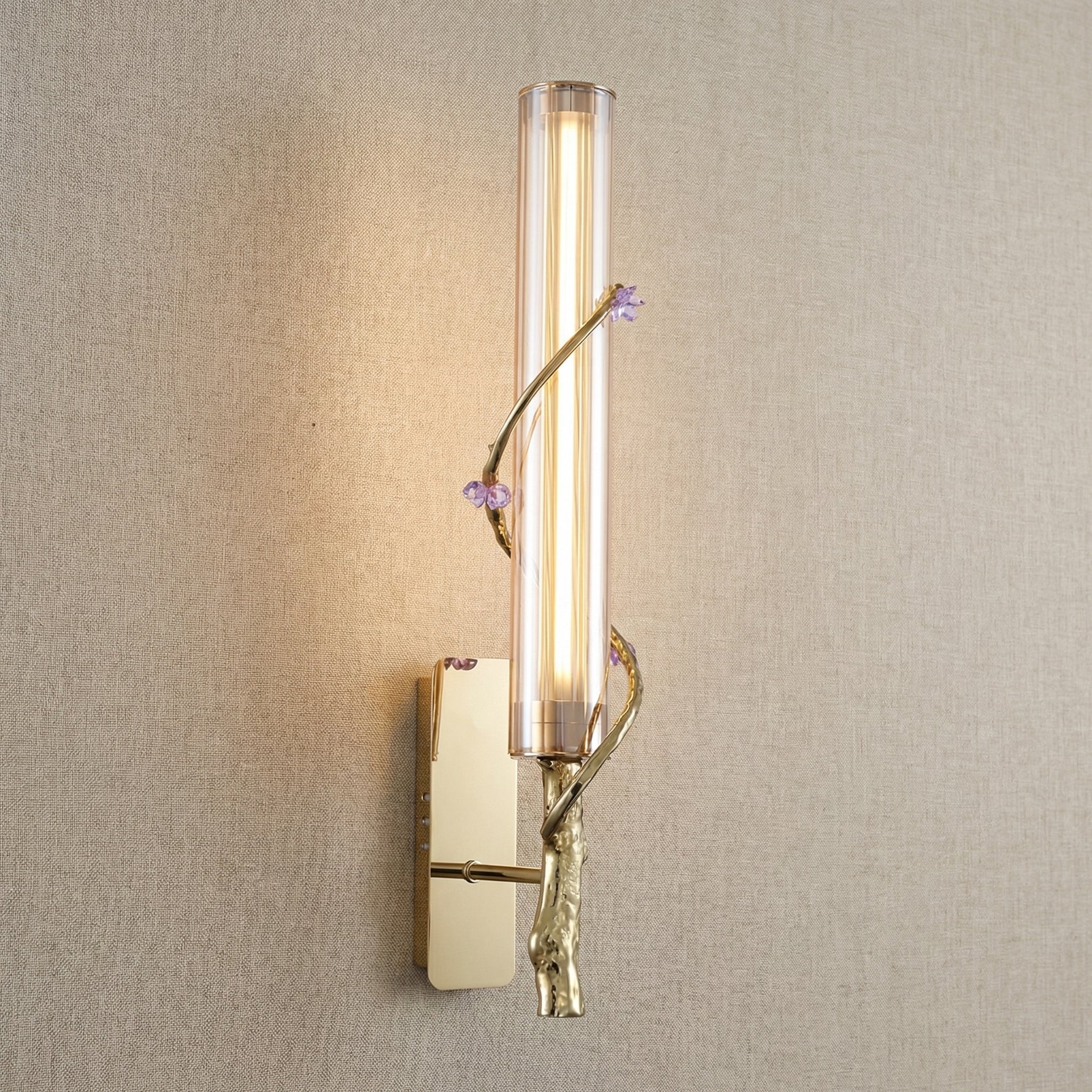 Yiosi Liuzhi Glass Wall Sconce - 3" Linear (L70mm)