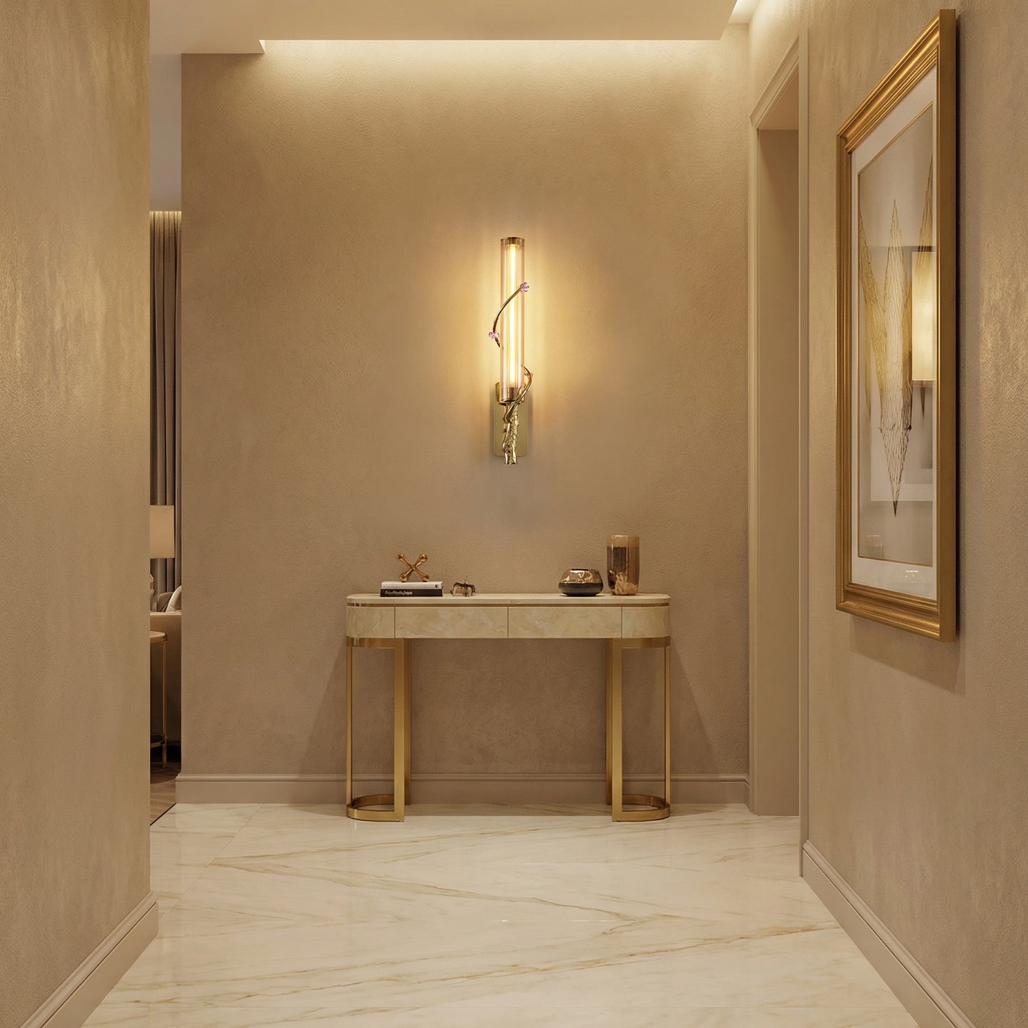 Yiosi Liuzhi Glass Wall Sconce - scene-1