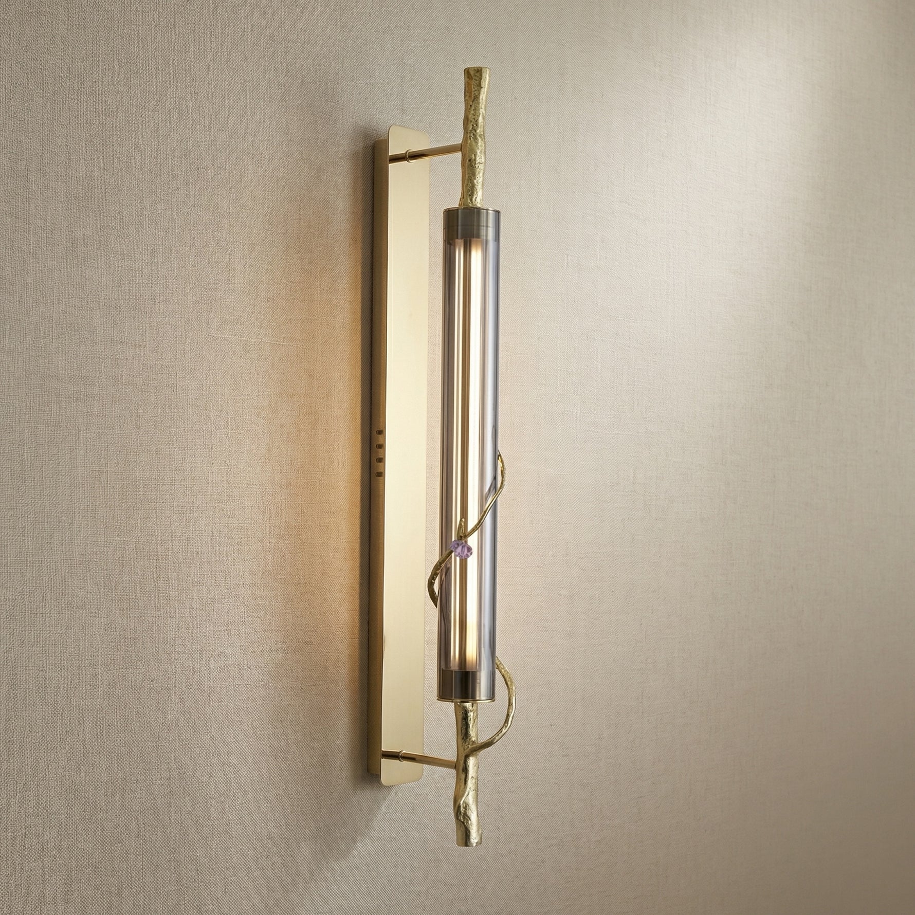 Yiosi Liuzhi Glass Wall Sconce - 3" Linear (L70mm) Style B