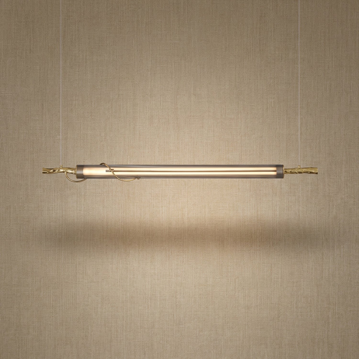 Yiosi Liuzhi Linear Glass Pendant Light - 47" Linear (L1200mm)