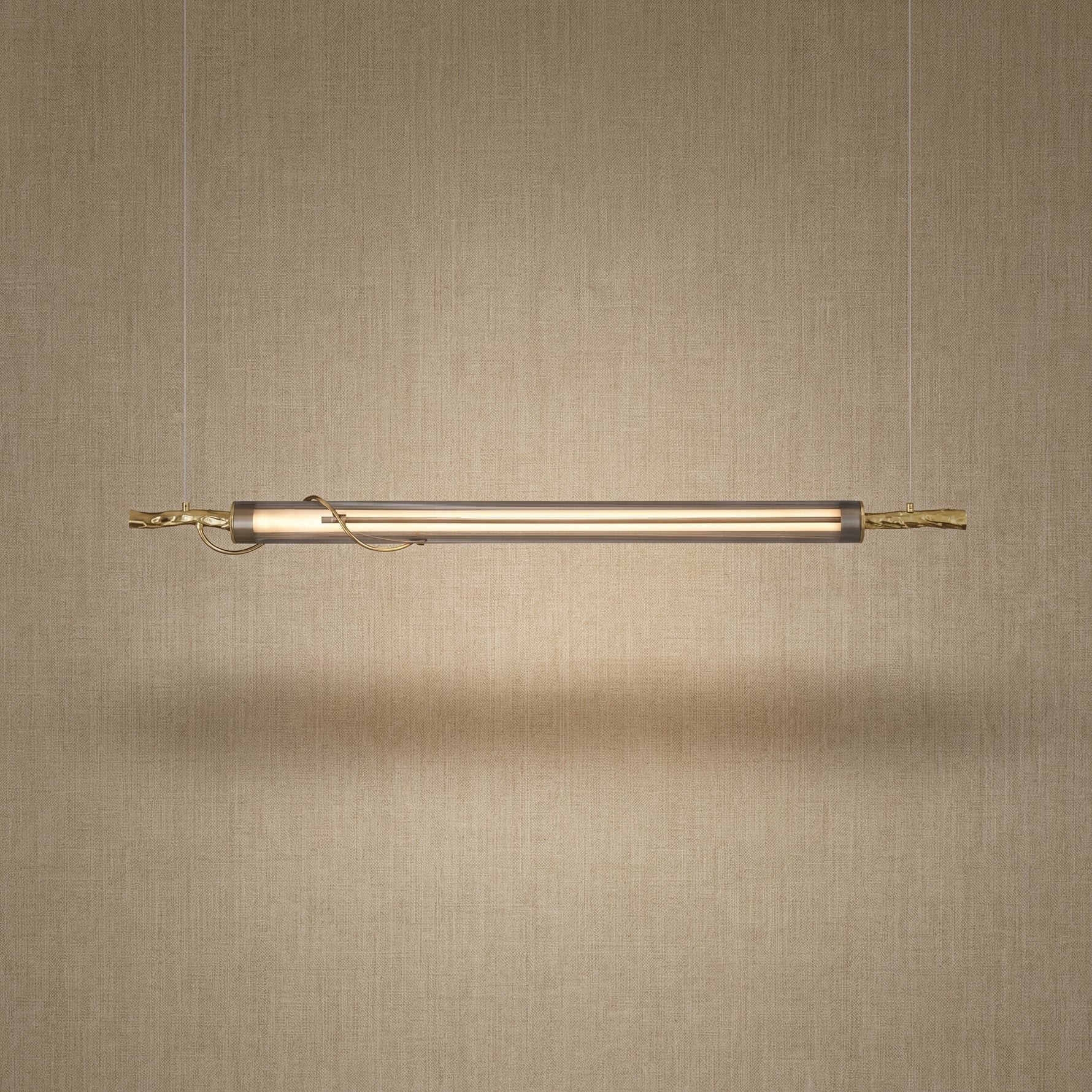 Yiosi Liuzhi Linear Glass Pendant Light - 47" Linear (L1200mm)