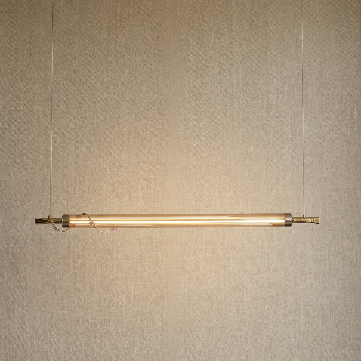 Yiosi Liuzhi Linear Glass Pendant Light - 59" Linear (L1500mm)