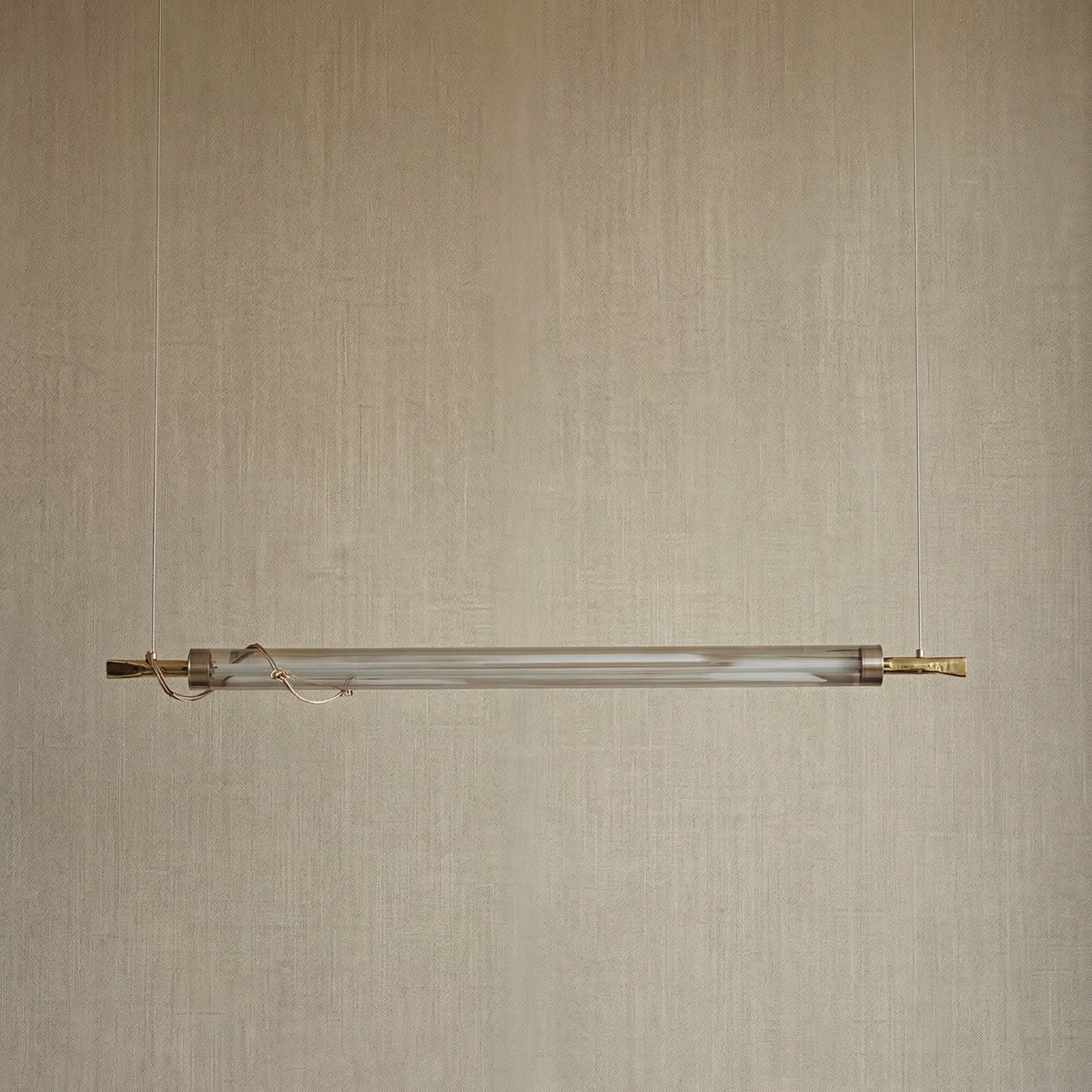 Yiosi Liuzhi Linear Glass Pendant Light - dark