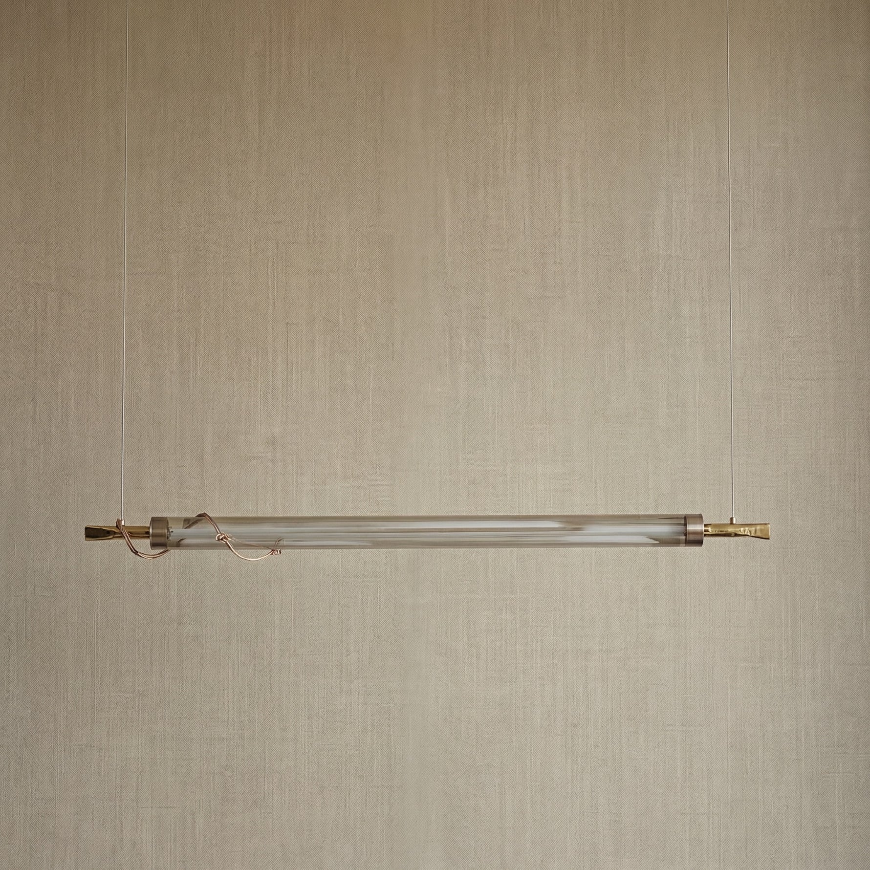 Yiosi Liuzhi Linear Glass Pendant Light - dark