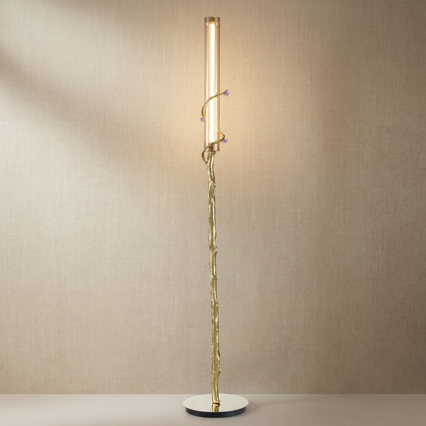 Yiosi Liuzhi Mini Glass Floor Lamp - 10" (Dia 250mm)