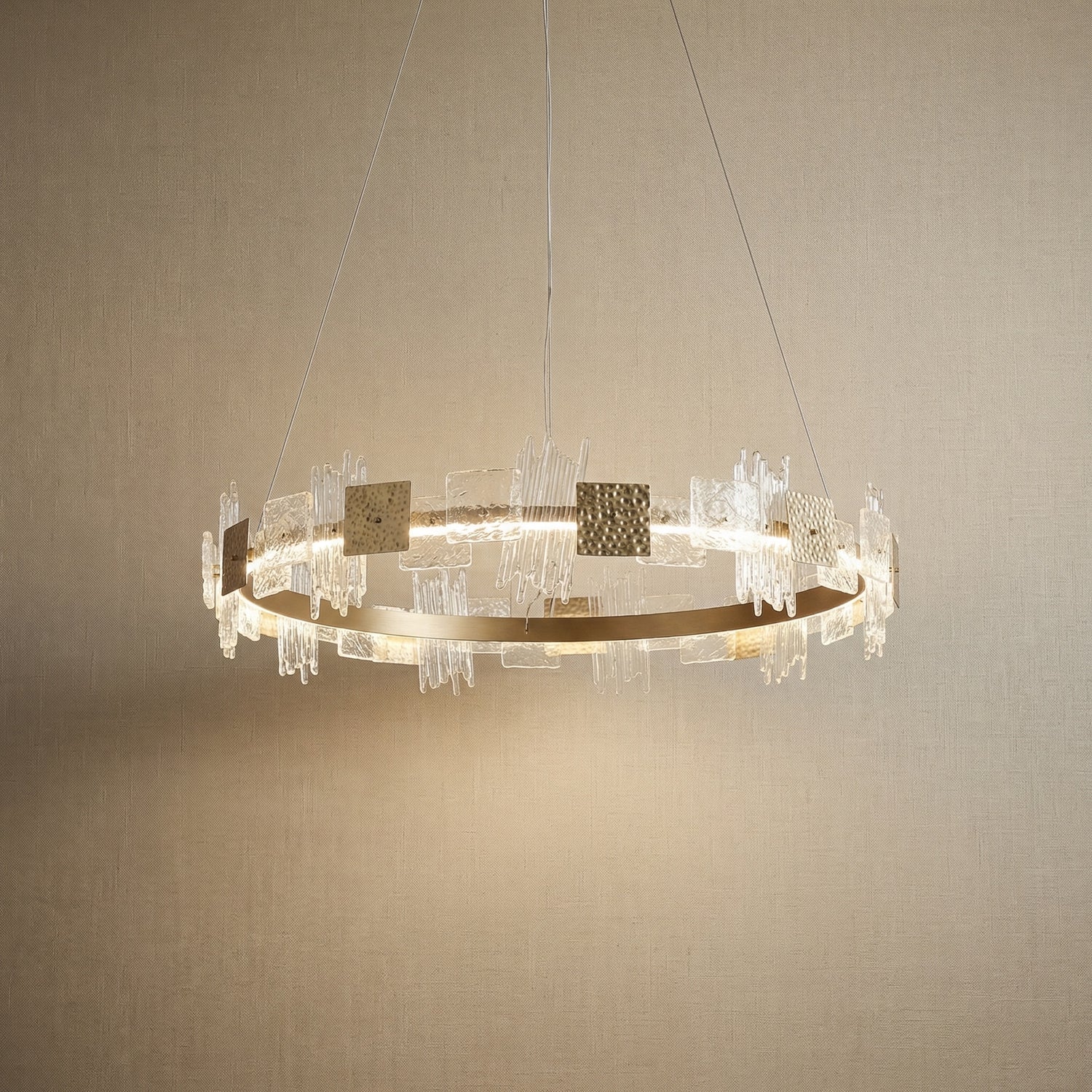 Yiosi Liying Glass Pendant Light 39" - 39" (Dia 1000mm)