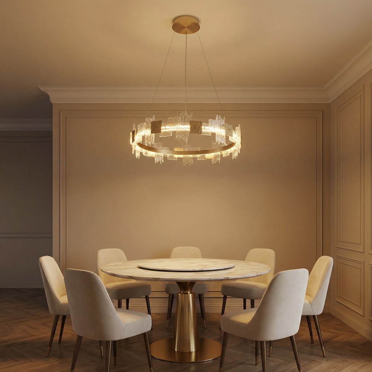 Yiosi Liying Glass Pendant Light 39" - scene-1